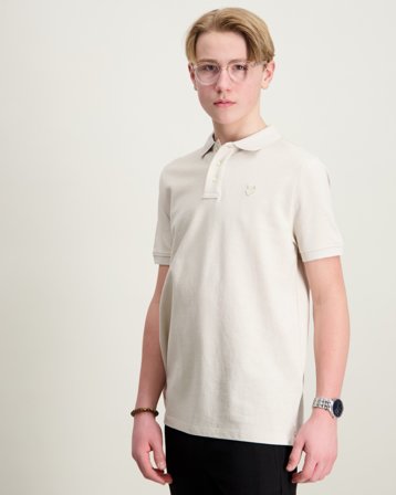 Lyle & Scott Linen Blend Polo Shirt Beige Polo-/rugbyshirts Jongens - Kids Brand Store