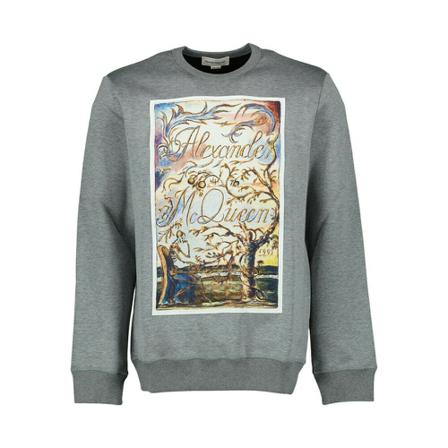 Alexander McQueen Printed sweatshirt Grå, Herre Sweatshirts