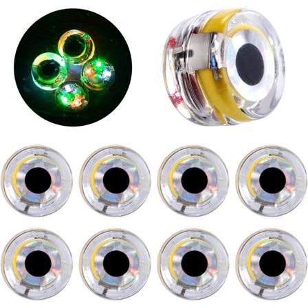 10 pakkausta LED-kalastusvieheitä syvänmeren kalastusvaloja, jotka hohtavat pimeässä F