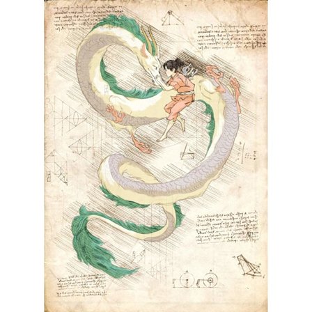 A3 Print - Myazaki - Ghibli 6 Haku 2