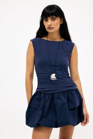 NA-KD Cargominiklänning i modal - Vårklänningar - Blå - L