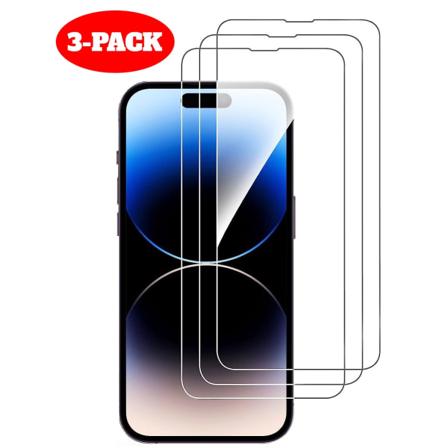 3st Härdat glas iPhone 13 Pro Max Skärmskydd Transparent