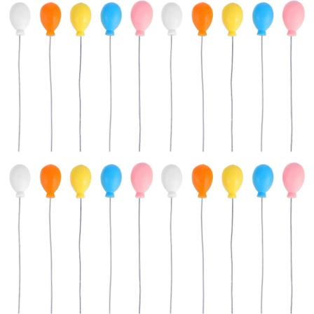 50 st miniatyrballonger dockhus 3D ballonger tårtdekorationer plast ( bollform ) color 1