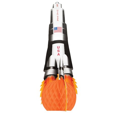 Kreativ fest honeycomb raket fest mittpunkt en storlek Oran