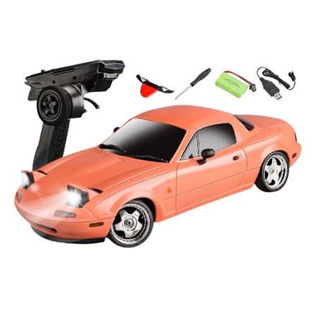 [LLC] 1/18 mittakaavan RC Drift -auto, Mini Mazda MX-5 RC -automalli 2,4 GHz RWD Miata RC -ajoneuvot gyrolla LED-valoille aikuisille harrastuslelut