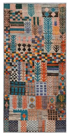 Annodato A Mano Moroccan Berber - Afghanistan 82X180 Tappeto Di Lana Marrone/Nero Piccolo