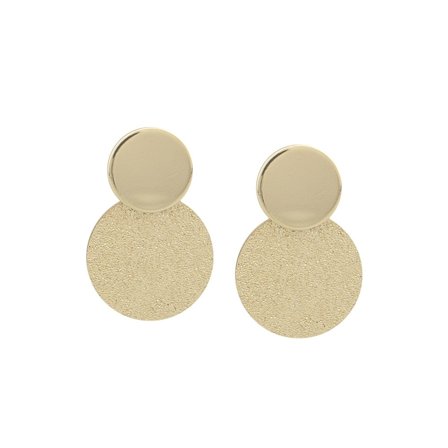 Lynx Small Coin Pendant Earring