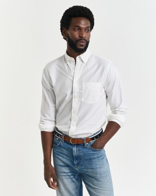 GANT - Regular fit archive oxford skjorte til herre eggshell