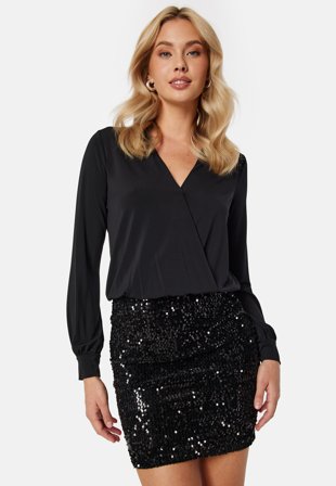 Bubbleroom Occasion Belle dress Black / Black Klær