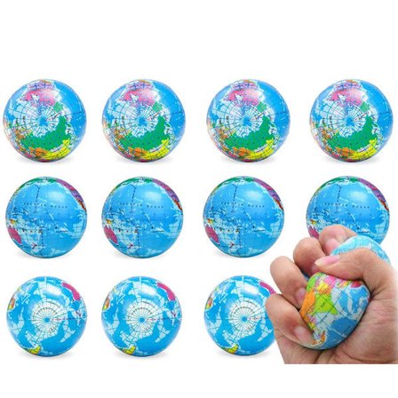 12 stk. stressbolde til stresslindring. Skum stressbold lavet af PU-svamp