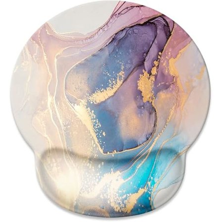 Abstrakti marmori -kuvioinen hiirimatto rannetuella, liukumaton kumialusta, ergonominen hiirirannetuki 25×21×2,5cm tähtitaivasväri