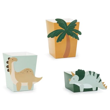 Dinosaurie Triceratops Popcornbägare 6-pack - Partyninja.se