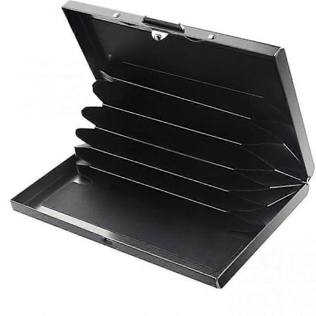 Kreditkortshållare, 2-pack RFID-blockerande kreditkortshållare i aluminium, visitkortshållare 6 fack, RFID NFC Slim Protector