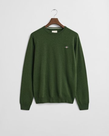 GANT Herren Superfine Lambswool Rundhalspullover (S)