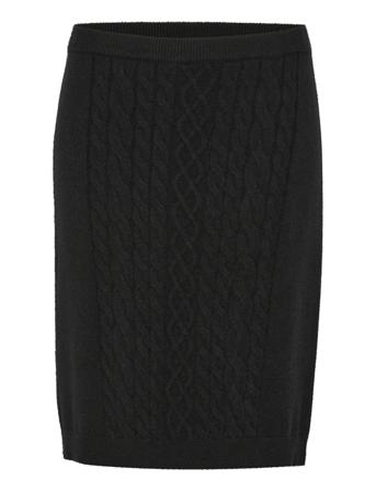 Crdela Knit Skirt Black Cream