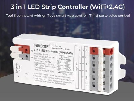 SYNERGY 21 LED Controller 3in1 (RGB/RGBW/RGB+CCT) WLAN + 2,4G*Milight/Miboxer*