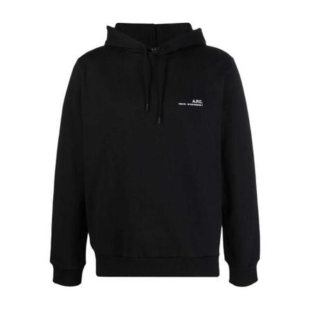 A.p.c., Logo-printed hoodie Czarny, Mężczyzna, Rozmiar: XL