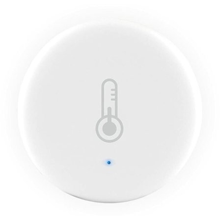 Temperatur- och fuktighetssensor, Tuya och SmartLife-app, liten och rund