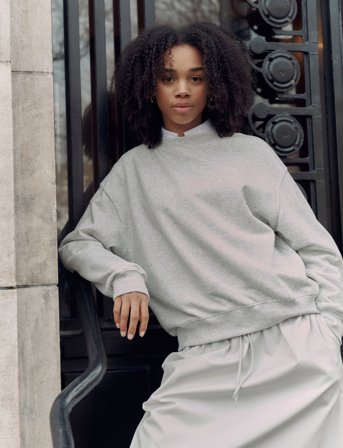 New Balance Sport Essentials French Terry Crew - Grey - L