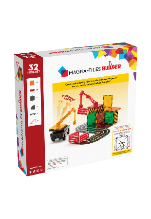 Magna-Tiles MAGNA-TILES byggarbetsplats 32 delar Byggsatser Unisex ONESIZE