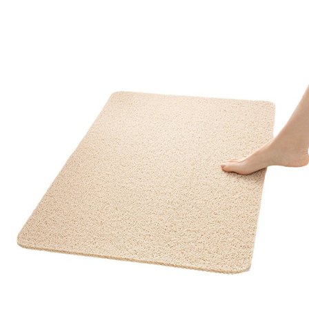Halkfri Duschmatta: 60*60cm Kvadratiska Duschmattor - Mjuk Loofah Snabbtorkande Matta för Duschkabin-tfrf
