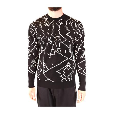 Neil Barrett, Sweater Zwart, Heren, Maat:M