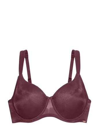Origins-Shimmer Mesh Non Padded Wired Bra Red Dorina