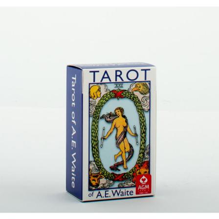 A.E. Waite Tarot Mini Blå Edition 9783038194736 zdq