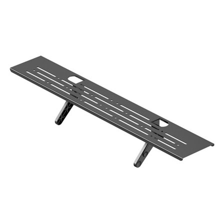 85 cm TV-opbevaringshylde med fjernbetjeningsholder, vægmonteret mediehylde, kompatibel med Samsung, APPLE