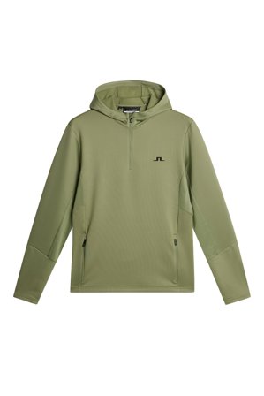J.Lindeberg - Golf - Aerial Quarter Zip Hood - Green - Mann - S