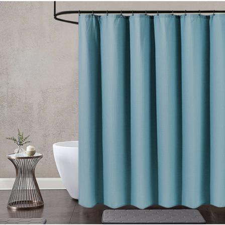 Våffelduschdraperi Blue M