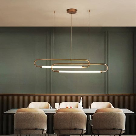 LED-hængelampe Køkkenø-lampe 90cm Geometrisk