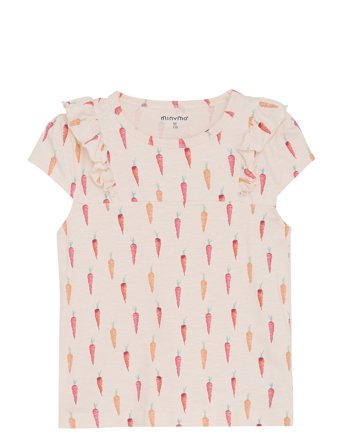 T-Shirt Ss Aop White Minymo