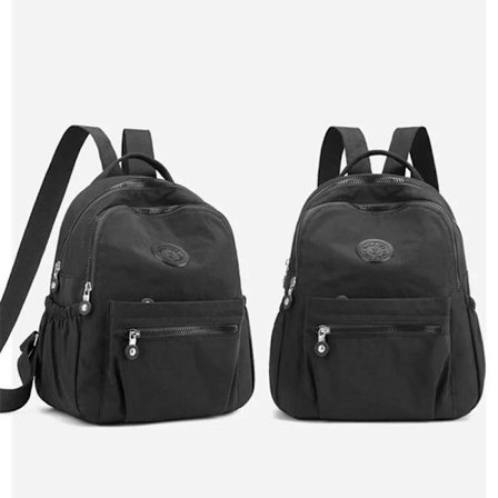 Ny Dame Rygsæk Stor Kapacitet Multipurpose Rygsæk Kvinde Letvægts Rejse Rygsæk Teenage Pige Nylon Stof Skole Rygsæk Skoletaske~00836