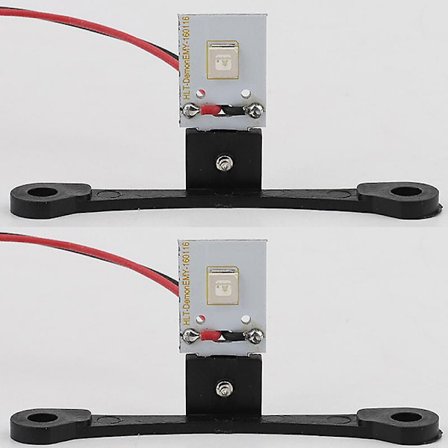 2 kpl 12V 5W LED-auton paholaisen silmät ajovalot Auton muotoilu DIY jälkiasennus DRL-projektori linssilamppu Auton ulkopuolen koriste-tarvikkeet