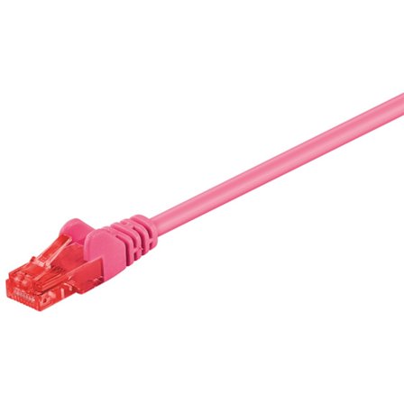 CAT 6 patchkabel, U/UTP, magenta