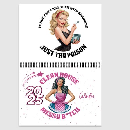 Krigarkvinnans Månefas Kalender 2025, Väggkalender med 12 Månader