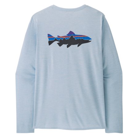 Patagonia M's L/S Cap Cool Daily Graphic Shirt - Waters Fitz Roy Trout