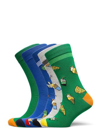 Jacdawson Food Socks 5 Pack Giftbox Underwear Socks Regular Socks Multi/mønstret Jack & J S