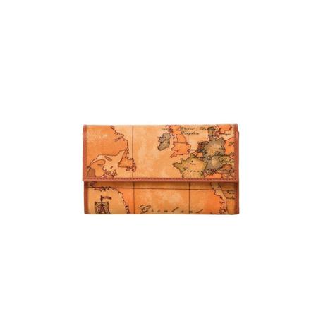 Alviero Martini 1a Classe, Geo classic wallet Pomarańczowy, unisex, Rozmiar: ONE Size