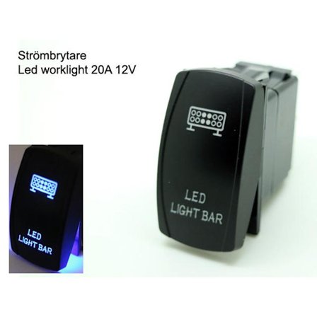 Strömbrytare 5 polig av/på vaggströmställare avbrytare med lyse