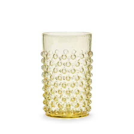 In Flore Cecilia Dricksglas, Höga, 2-pack Glas Gul 11 cm
