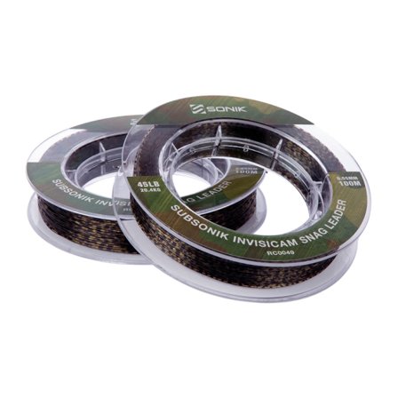 Sonik Subsonik Invisicam Snag Leader 55lb 100m 0.60mm