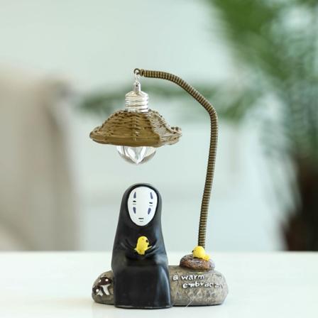 Spirited Away No Face Man Natlampe Chi Chihiro Bordlampe Miyazaki Hayao Anime Kaonashi Børnegave-FARVE: kylling