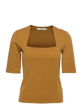 Malbagz Squareneck Tee Brown Gestuz