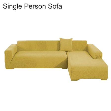 1 sæt sofabetræk Tykke ridsefast ensfarvet aftagelig sofabeskytter til hjemmet