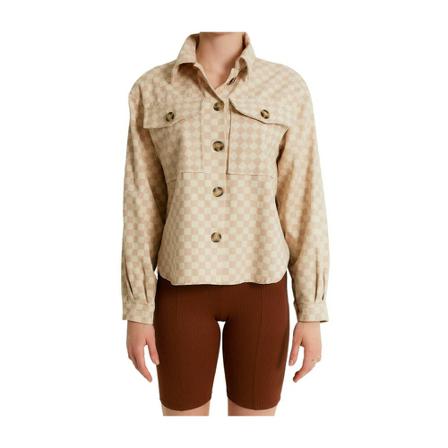 Catwalk - Skjortor - Beige - Dam - Storlek: S, Dam, Storlek: S