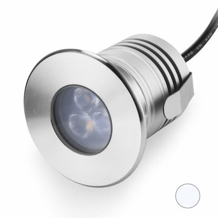 Vedenalaiset allasvalot, 3 W, IP68-vedenkestävä, ruostumaton teräs alumiini, maahan upotettaviin uima-altaisiin, portaisiin, lampiin, suihkulähteisiin