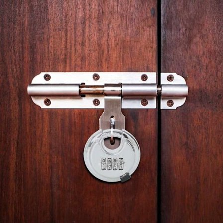 Lås - cylindrar - lås - Vidaxl Discus-lås med nycklar 2 st Silver 7 x 2.3 x 7 cm