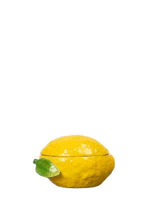 Byon Skål Med Lock Lemon Serveringstillbehör Gul 13x9x8cm